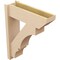 Ekena Millwork 8-in W x 26-in D x 32-in H Balboa Slat Rough Cedar Woodgrain TimberThane Outlooker, Primed Tan OUTUR080X26X32BOA24RCPR - alternate 3